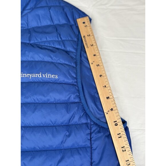 Vineyard Vines Puffer Vest Men’s XL Mountain Weekend Blue Nylon Quilted Full Zip - Picture 16 of 16